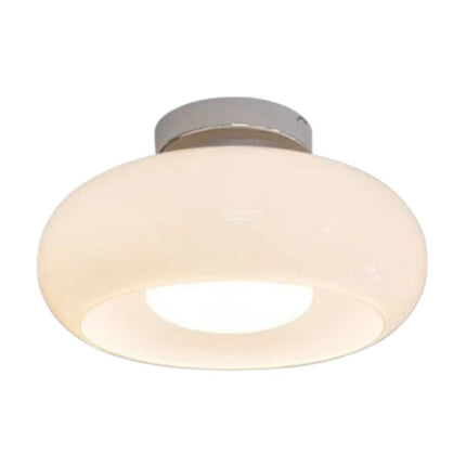 Retro Okrągła Lampa Sufitowa Szklana w Bursztynowym Kolorze – Eleganckie Oświetlenie Sufitowe do Salonu 9