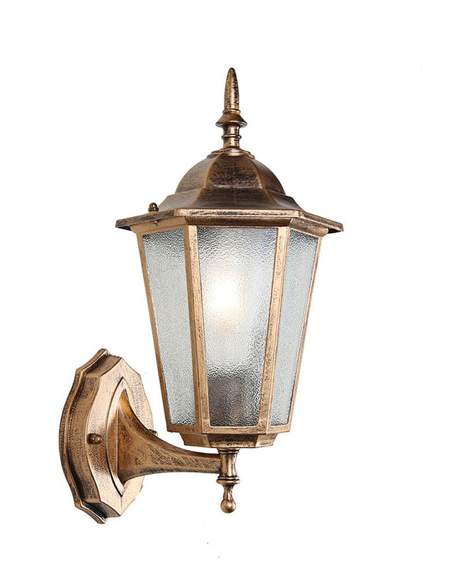 Retro Szklany Kinkiet Ogrodowy z Metalową Ramą – Stylowe Oświetlenie Zewnętrzne z Lampą Edisona, Aluminium i Szkło 7