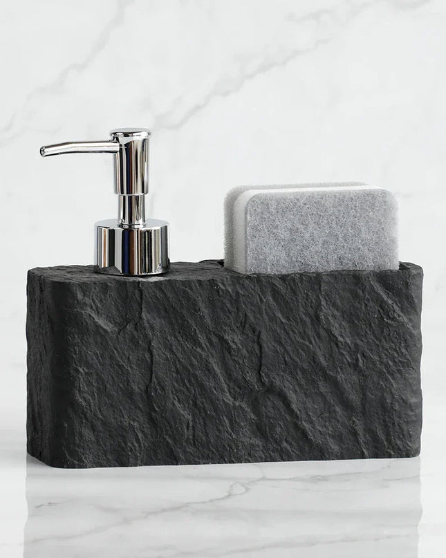 RockFlow – dwufunkcyjny dozownik mydła z uchwytem na gąbkę 0