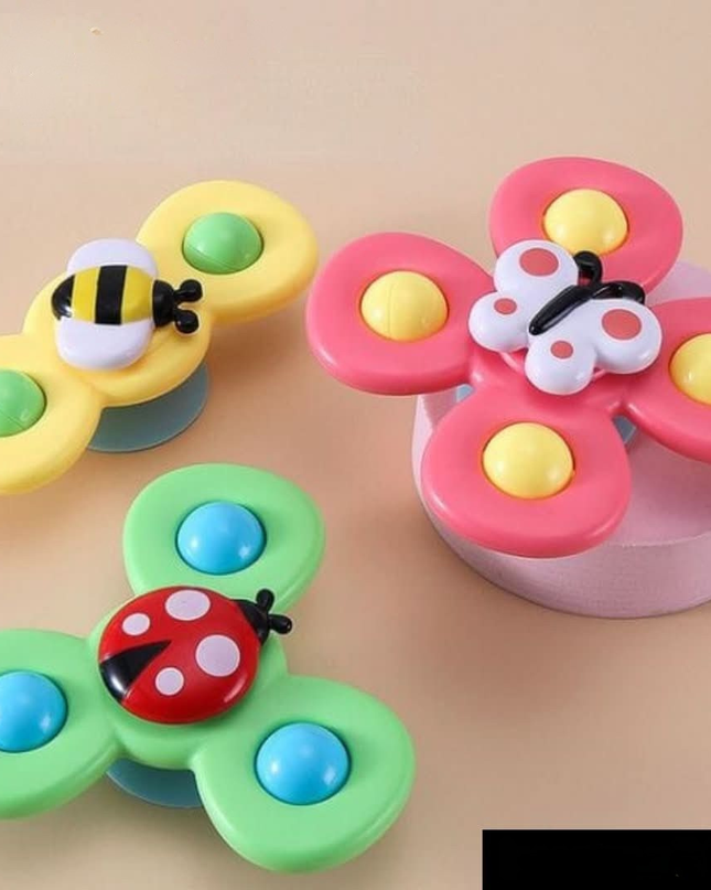 Rotating Baby Spinner Toy for Motor Skills Development – Lightweight Multicolored Interactive Play Toy 0