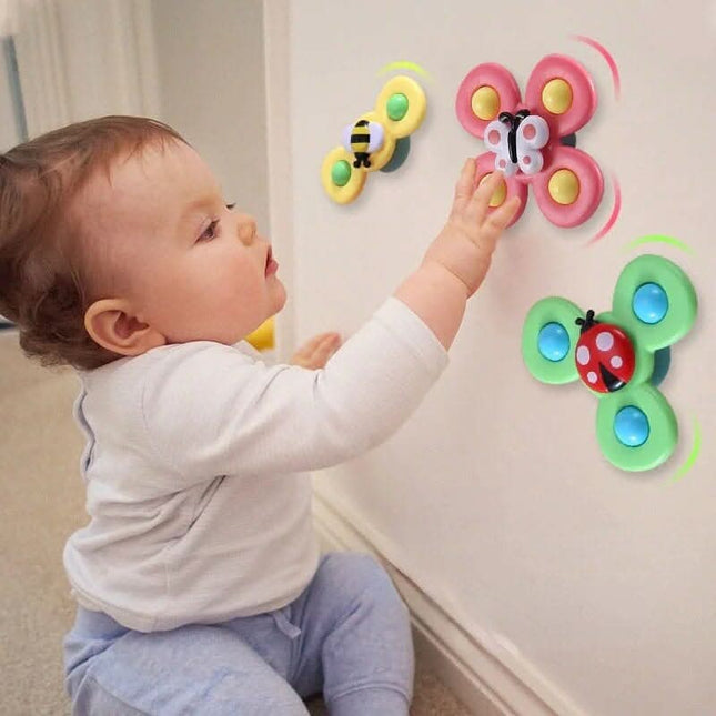 Rotating Baby Spinner Toy for Motor Skills Development – Lightweight Multicolored Interactive Play Toy 1