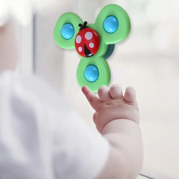 Rotating Baby Spinner Toy for Motor Skills Development – Lightweight Multicolored Interactive Play Toy 3