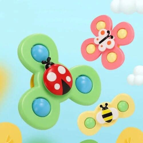 Rotating Baby Spinner Toy for Motor Skills Development – Lightweight Multicolored Interactive Play Toy 8