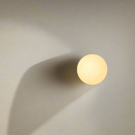 Round LED Wall Sconce Light with Dimmable Function – Modern Minimalist Glass Shade 3