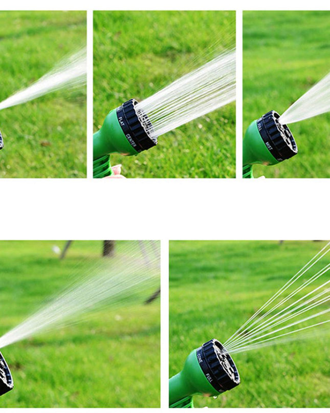 Rozkładany Wąż Ogrodowy 2,5m-7,5m z Pistoletem Natryskowym – Lekki i Elastyczny 1