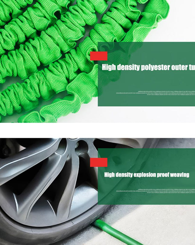 Rozkładany Wąż Ogrodowy 2,5m-7,5m z Pistoletem Natryskowym – Lekki i Elastyczny 3