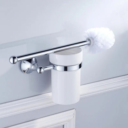 RusticShine | Szczotka toaletowa ceramiczna i miedziana 1