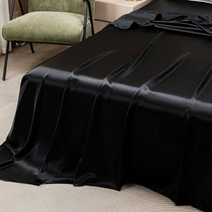 SatinLuxury | Wysokiej jakości czarna prześcieradło 2