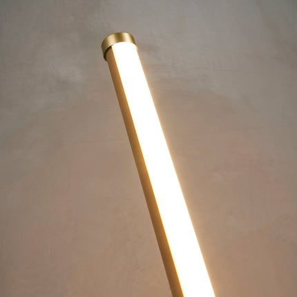 Ściemnialna lampa podłogowa LED z pilotem – elegancki, nowoczesny design do salonu 4