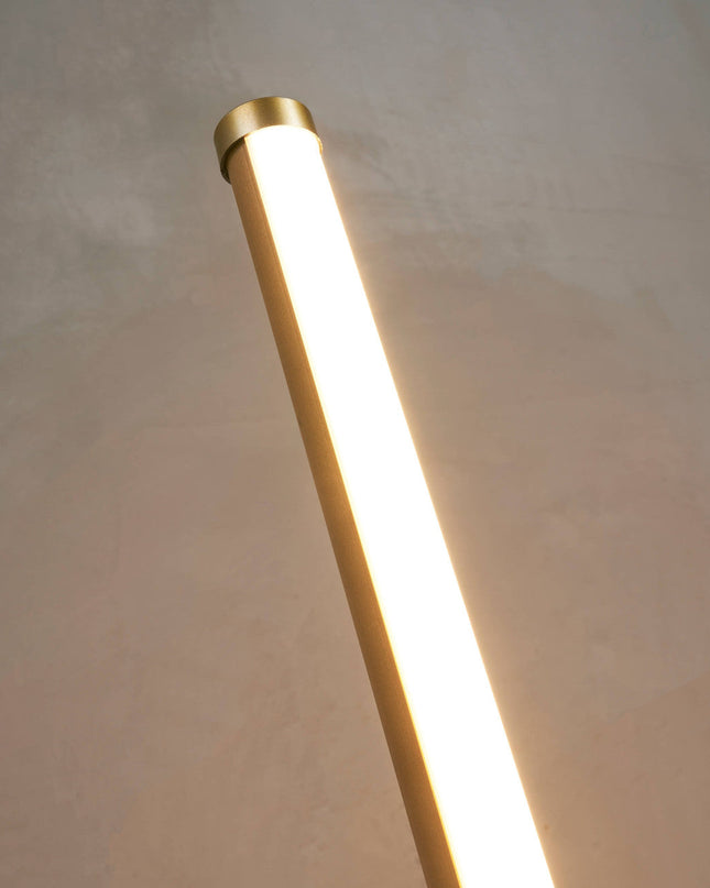 Ściemnialna lampa podłogowa LED z pilotem – elegancki, nowoczesny design do salonu 4