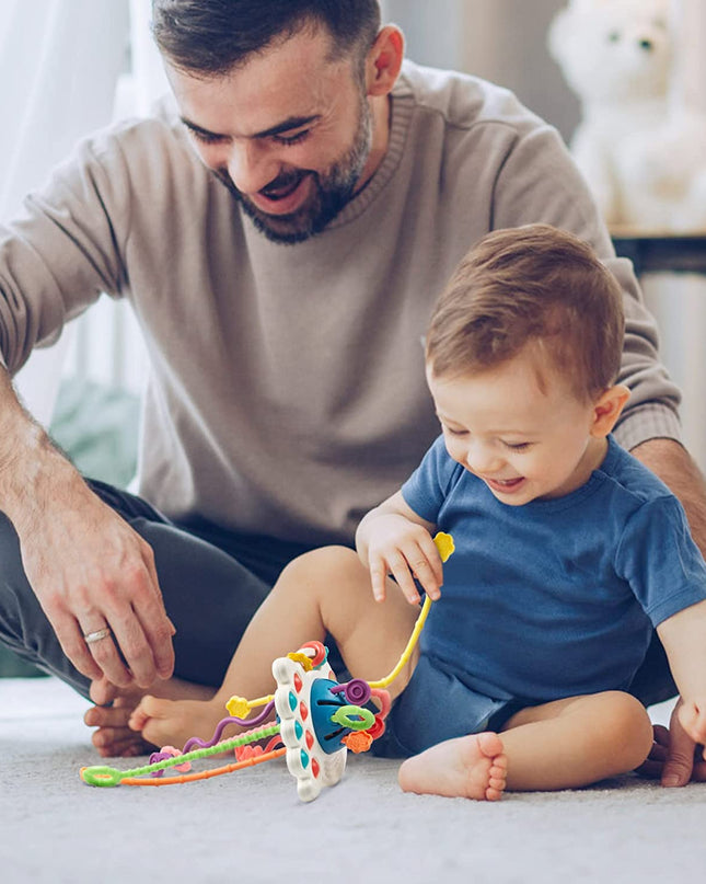 Sensoryczna Zabawka dla Dzieci – Gryzak z Żywymi Kolorami i Teksturami 1