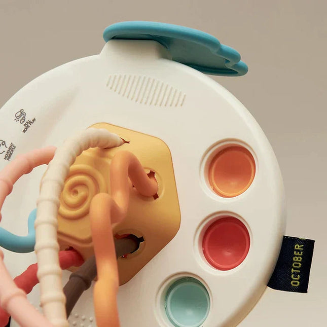 Sensoryczna Zabawka dla Dzieci – Gryzak z Żywymi Kolorami i Teksturami 4