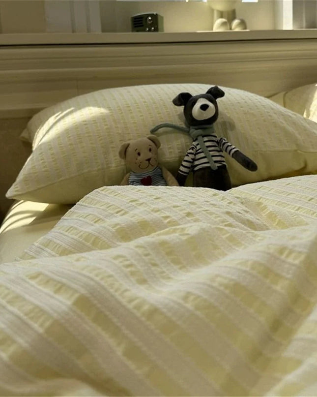 SereneLines - Luksusowy komplet poszewek na kołdrę w kolorze szarym 1