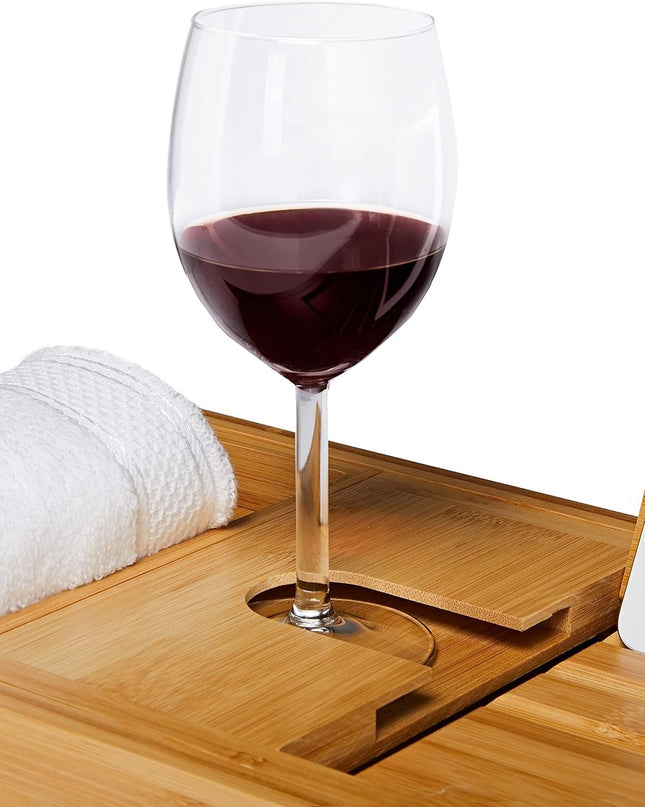 SereniWood – Stylowy bambusowy organizer do kąpieli z rozkładaną konstrukcją 3