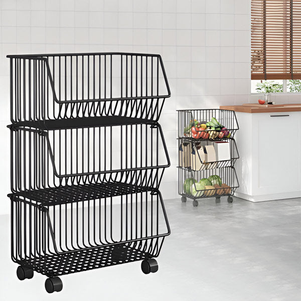 ServeEase – 3-poziomowy wózek do serwowania zapewniający wygodę użytkowania 1