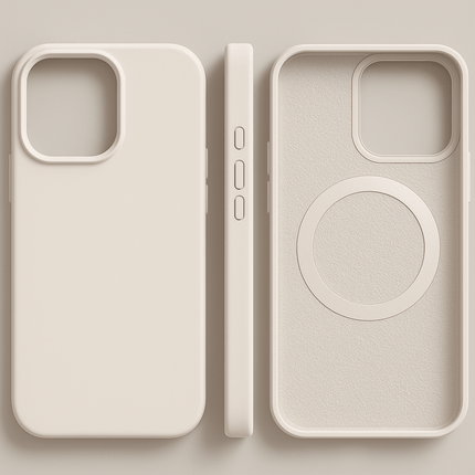 Silikonowe Etui na Telefon z Magnetycznym Systemem MagSafe do iPhone'a 14 Pro – Soft-Touch, Smukła Konstrukcja, Wysoka Ochrona 0