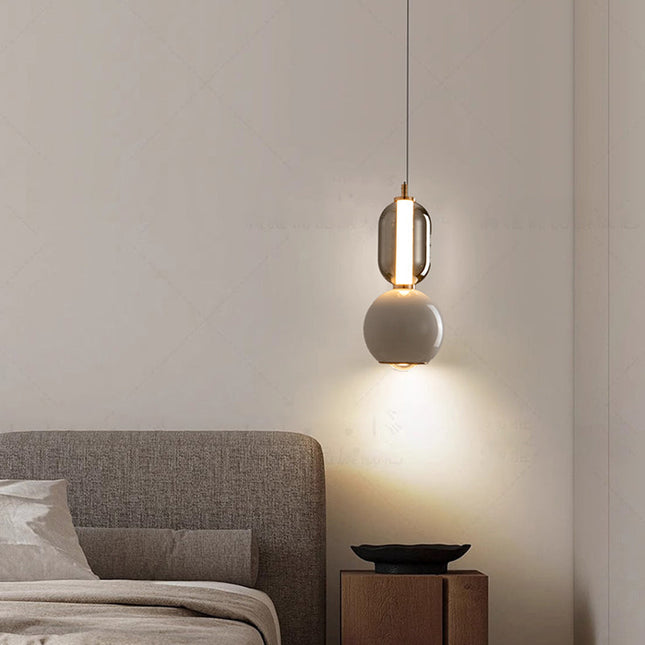 Skandynawska Lampa Wisząca z Żelaza i Szkła – Nowoczesna Lampa do Salonu i Jadalni, Minimalistyczny Design 4