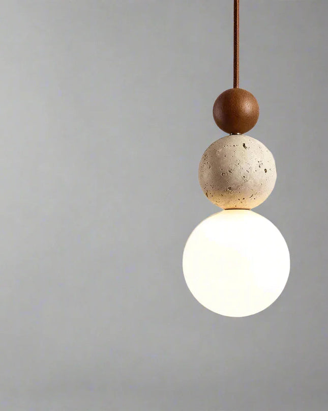 Skandynawska lampa wisząca z opalowym kloszem – minimalistyczny design w kształcie kuli 6