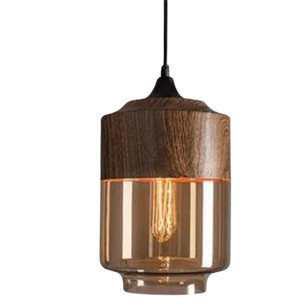 Skandynawska lampa wisząca z regulowaną wysokością – szklana lampa wisząca w metalowym wykończeniu 2
