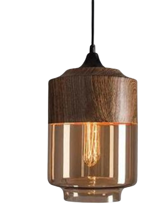 Skandynawska lampa wisząca z regulowaną wysokością – szklana lampa wisząca w metalowym wykończeniu 2