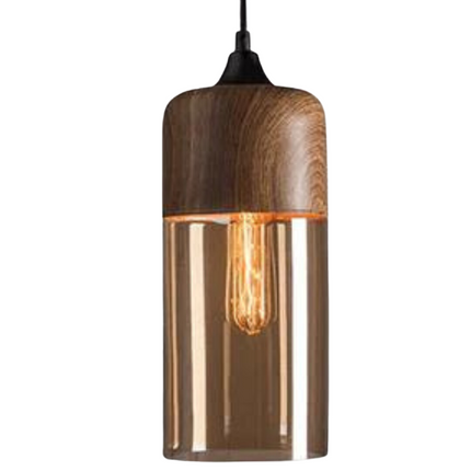 Skandynawska lampa wisząca z regulowaną wysokością – szklana lampa wisząca w metalowym wykończeniu 3