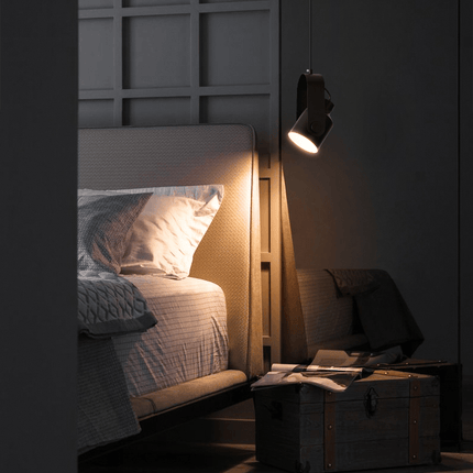 Skandynawski Wiszący Reflektor z Drewna i Metalu – Elegancki Design, Minimalistyczny Styl do Nowoczesnych Wnętrz 3