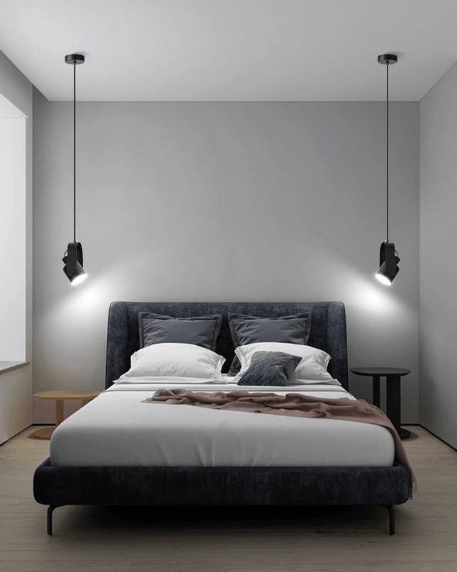 Skandynawski Wiszący Reflektor z Drewna i Metalu – Elegancki Design, Minimalistyczny Styl do Nowoczesnych Wnętrz 4