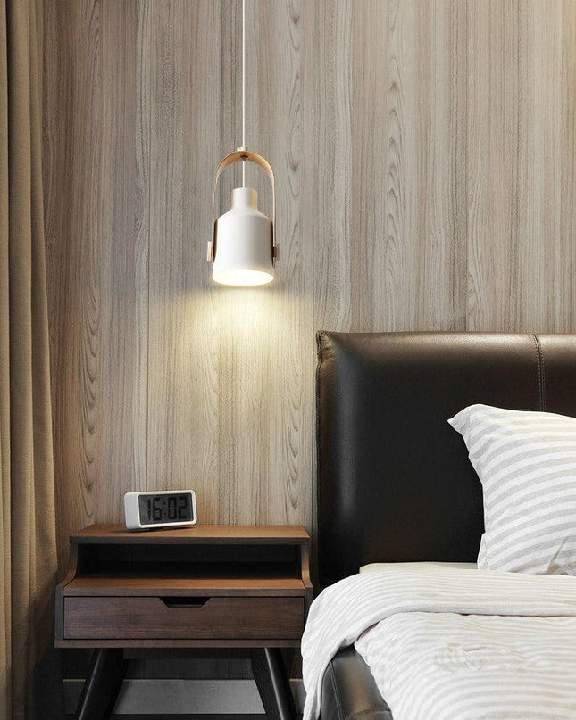 Skandynawski Wiszący Reflektor z Drewna i Metalu – Elegancki Design, Minimalistyczny Styl do Nowoczesnych Wnętrz 6