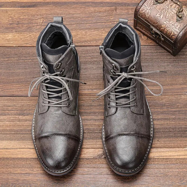 Skórzane buty typu Oxford dla mężczyzn, ręcznie wykonane z precyzją – klasyczny czarny design, trwała gumowa podeszwa 4