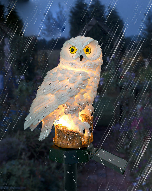 Słoneczna Lampa Ogrodowa w Kształcie Sowy – 2 Sztuki, Energooszczędna LED, Wodoodporna, Idealna do Ogrodu 2