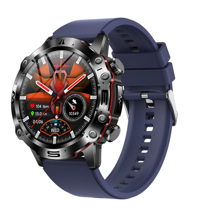 Smartwatch EKG z Monitorowaniem Ciśnienia Krwi i Poziomu Cukru – 1,43-Calowy Ekran AMOLED, Bluetooth, Wodoodporny 3