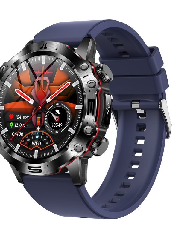 Smartwatch EKG z Monitorowaniem Ciśnienia Krwi i Poziomu Cukru – 1,43-Calowy Ekran AMOLED, Bluetooth, Wodoodporny 3