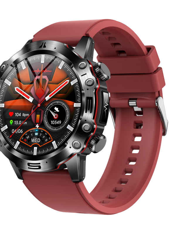 Smartwatch EKG z Monitorowaniem Ciśnienia Krwi i Poziomu Cukru – 1,43-Calowy Ekran AMOLED, Bluetooth, Wodoodporny 4