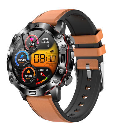 Smartwatch EKG z Monitorowaniem Ciśnienia Krwi i Poziomu Cukru – 1,43-Calowy Ekran AMOLED, Bluetooth, Wodoodporny 5
