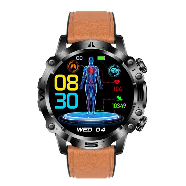 Smartwatch EKG z Monitorowaniem Ciśnienia Krwi i Poziomu Cukru – 1,43-Calowy Ekran AMOLED, Bluetooth, Wodoodporny 8
