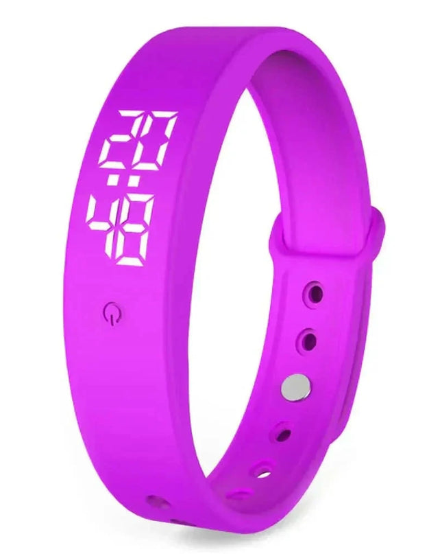 Smartwatch wodoodporny z monitorowaniem zdrowia, cichymi powiadomieniami i silikonowym paskiem, idealny do 2