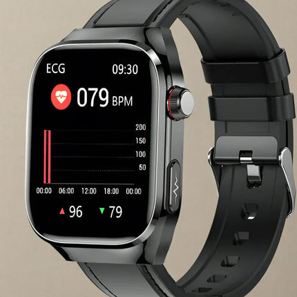 Smartwatch Zdrowotny z EKG i Wyświetlaczem AMOLED 2,04 – Monitoruj Tętno, Cukier We Krwi i Więcej 0