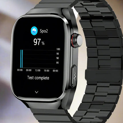 Smartwatch Zdrowotny z EKG i Wyświetlaczem AMOLED 2,04 – Monitoruj Tętno, Cukier We Krwi i Więcej 2