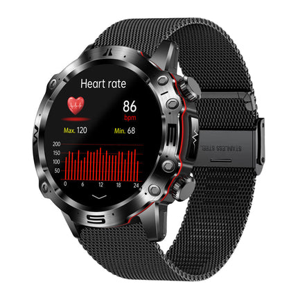 Smartwatch z monitorowaniem EKG, ciśnienia krwi i poziomu glukozy – 1,43-calowy ekran dotykowy, wodoodporność IP68 1