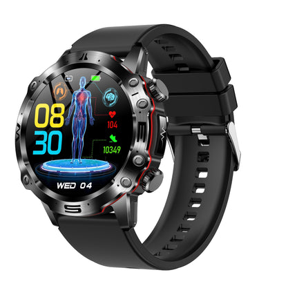 Smartwatch z monitorowaniem EKG, ciśnienia krwi i poziomu glukozy – 1,43-calowy ekran dotykowy, wodoodporność IP68 2