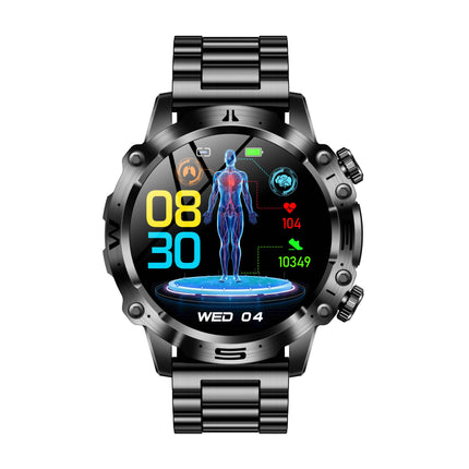 Smartwatch z monitorowaniem EKG, ciśnienia krwi i poziomu glukozy – 1,43-calowy ekran dotykowy, wodoodporność IP68 4