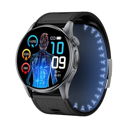 Smartwatch z monitorowaniem EKG i ciśnienia krwi + wyświetlacz AMOLED 1,56 cala + koperta ze stopu + funkcje monitorowania aktywności fizycznej 1