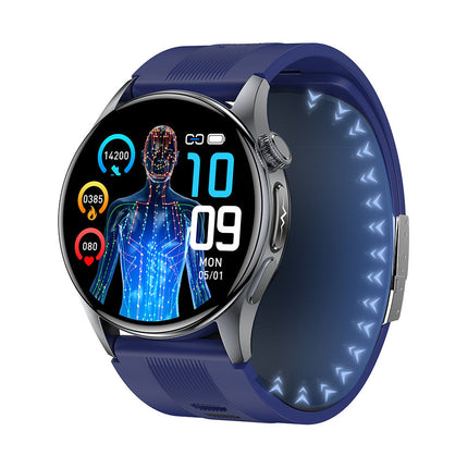 Smartwatch z monitorowaniem EKG i ciśnienia krwi + wyświetlacz AMOLED 1,56 cala + koperta ze stopu + funkcje monitorowania aktywności fizycznej 2