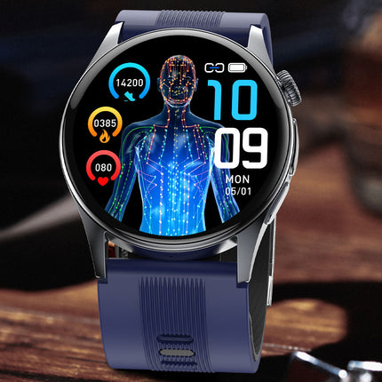 Smartwatch z monitorowaniem EKG i ciśnienia krwi + wyświetlacz AMOLED 1,56 cala + koperta ze stopu + funkcje monitorowania aktywności fizycznej 4