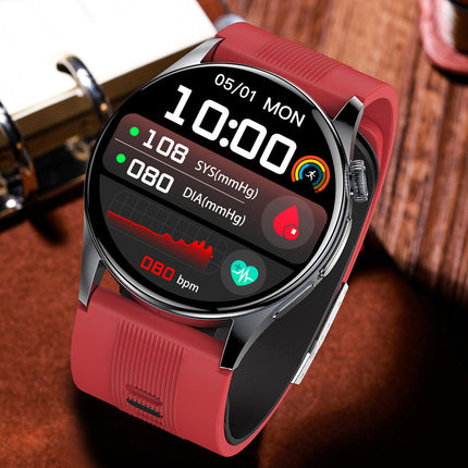 Smartwatch z monitorowaniem EKG i ciśnienia krwi + wyświetlacz AMOLED 1,56 cala + koperta ze stopu + funkcje monitorowania aktywności fizycznej 8