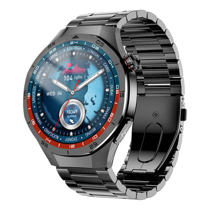 Smartwatch z monitorowaniem stanu zdrowia EKG i wyświetlaczem AMOLED 1,56 cala – wodoodporny monitor aktywności IP68 0