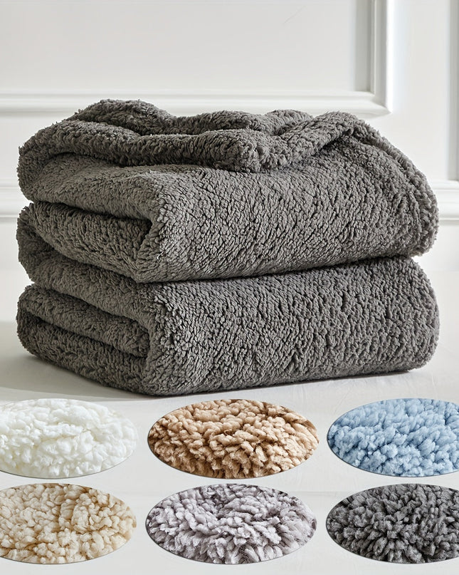 SnuggleTwist – dwustronny, ultramiękki koc z polaru Sherpa – podwójna miękkość i wygoda 2