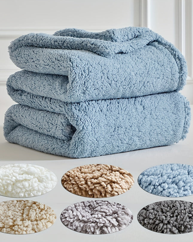 SnuggleTwist – dwustronny, ultramiękki koc z polaru Sherpa – podwójna miękkość i wygoda 7