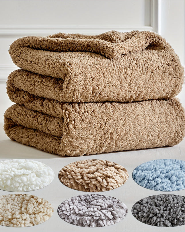 SnuggleTwist – dwustronny, ultramiękki koc z polaru Sherpa – podwójna miękkość i wygoda 8