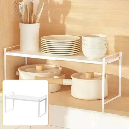 SpaceSaver – rozszerzalny organizer na półki kuchenne – stylowe i funkcjonalne rozwiązanie do przechowywania 0